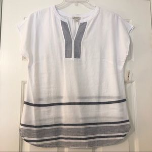 NWT Talbots Linen Top